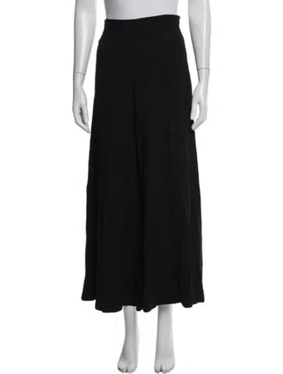 Pre-owned Staud Wide Leg Pants In Black