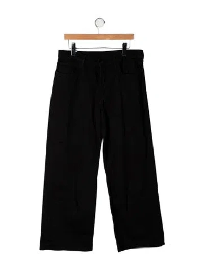 Pre-owned Staud Wide Leg Pants In Black