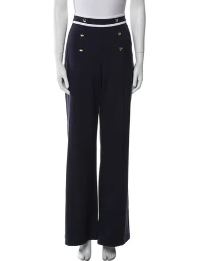 Pre-owned Staud Wide Leg Pants In Blue