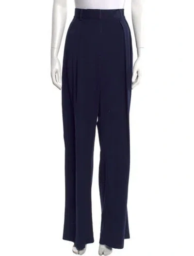 Pre-owned Staud Wide Leg Pants In Blue