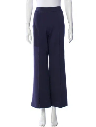 Pre-owned Staud Wide Leg Pants In Blue