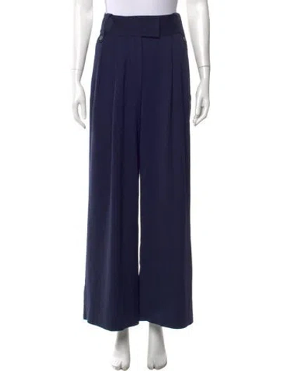 Pre-owned Staud Wide Leg Pants In Blue