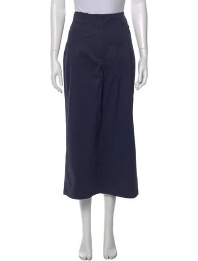 Pre-owned Staud Wide Leg Pants In Blue