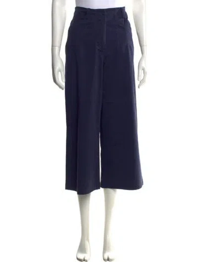 Pre-owned Staud Wide Leg Pants In Blue
