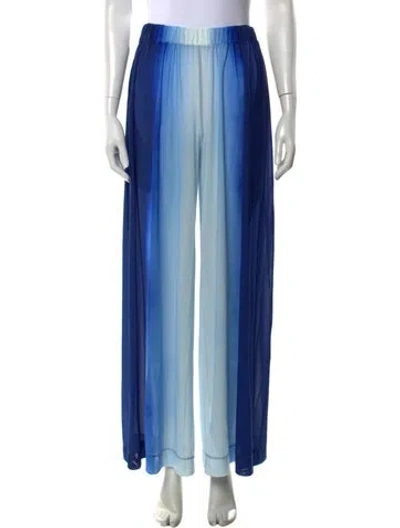 Pre-owned Staud Wide Leg Pants In Blue
