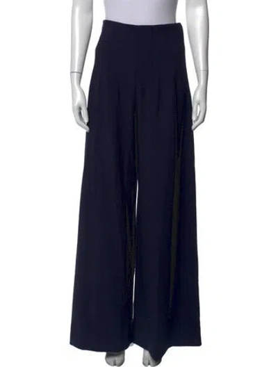Pre-owned Staud Wide Leg Pants In Blue