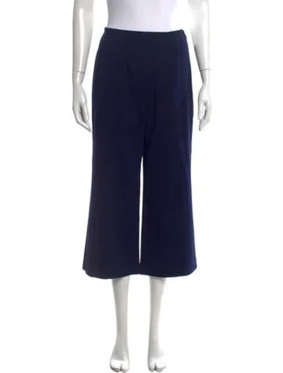 Pre-owned Staud Wide Leg Pants In Blue