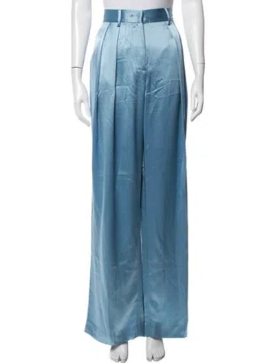 Pre-owned Staud Wide Leg Pants In Blue