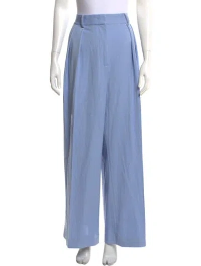 Pre-owned Staud Wide Leg Pants In Blue