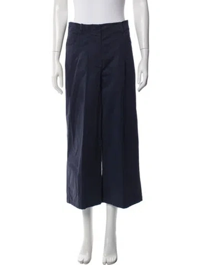 Pre-owned Staud Wide Leg Pants In Blue