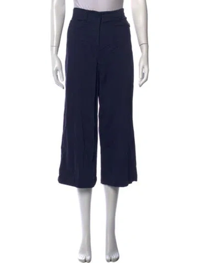 Pre-owned Staud Wide Leg Pants In Blue