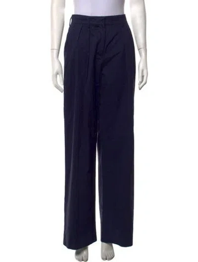Pre-owned Staud Wide Leg Pants In Blue