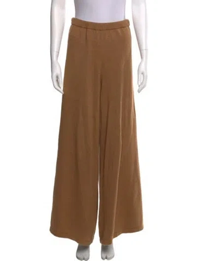 Pre-owned Staud Wide Leg Pants In Brown