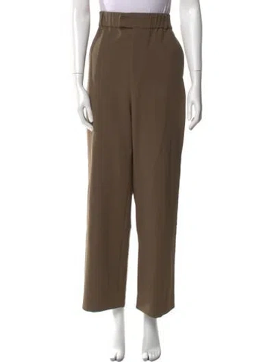 Pre-owned Staud Wide Leg Pants In Brown