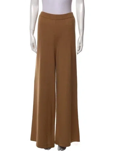 Pre-owned Staud Wide Leg Pants In Brown