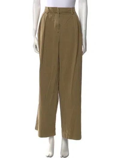 Pre-owned Staud Wide Leg Pants In Brown