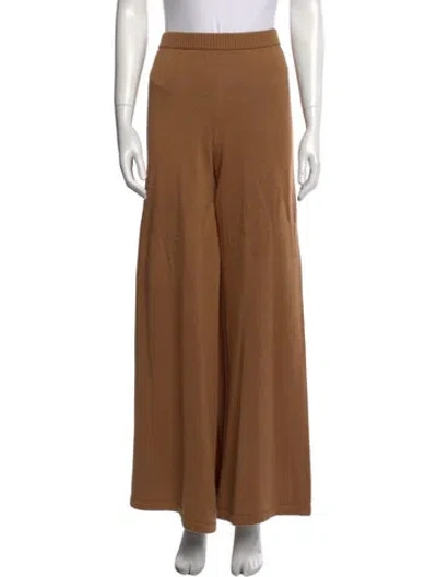 Pre-owned Staud Wide Leg Pants In Brown