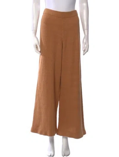 Pre-owned Staud Wide Leg Pants In Brown