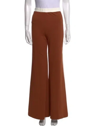 Pre-owned Staud Wide Leg Pants In Brown