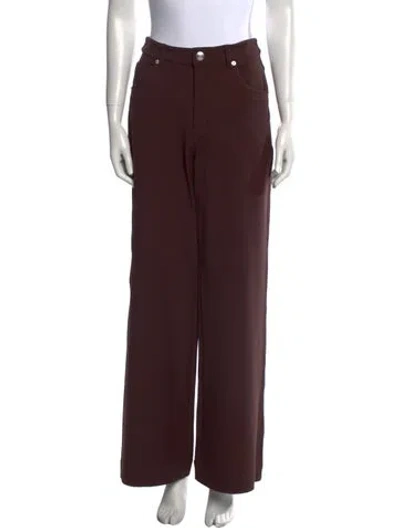 Pre-owned Staud Wide Leg Pants In Brown