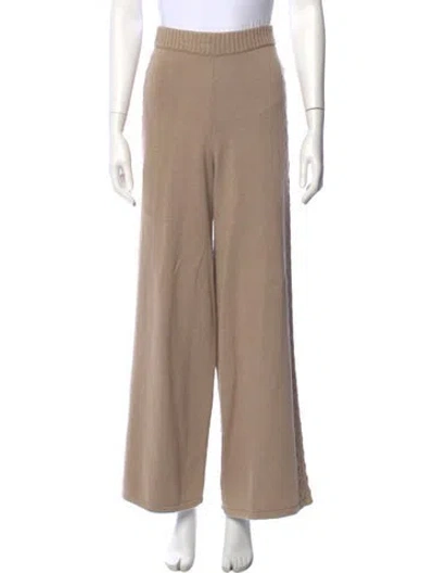 Pre-owned Staud Wide Leg Pants In Brown