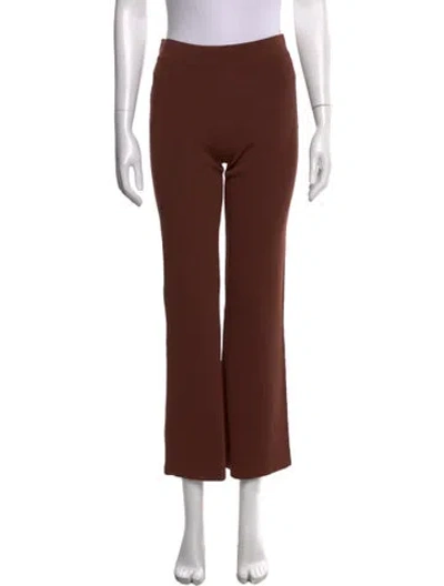Pre-owned Staud Wide Leg Pants In Brown