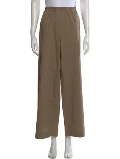 Pre-owned Staud Wide Leg Pants In Brown