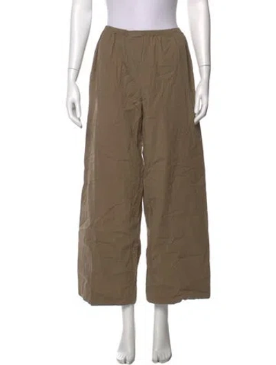 Pre-owned Staud Wide Leg Pants In Brown