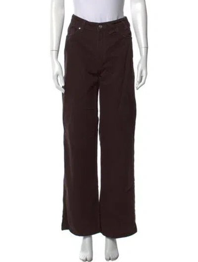 Pre-owned Staud Wide Leg Pants In Brown