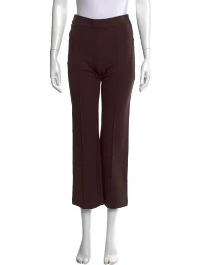 Pre-owned Staud Wide Leg Pants In Brown