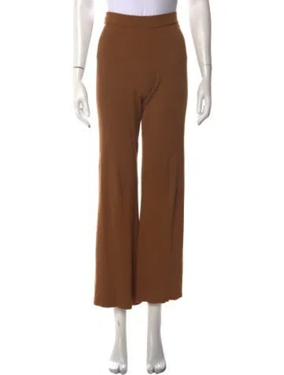 Pre-owned Staud Wide Leg Pants In Brown