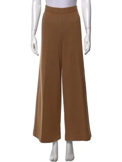 Pre-owned Staud Wide Leg Pants In Brown