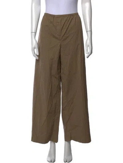 Pre-owned Staud Wide Leg Pants In Brown