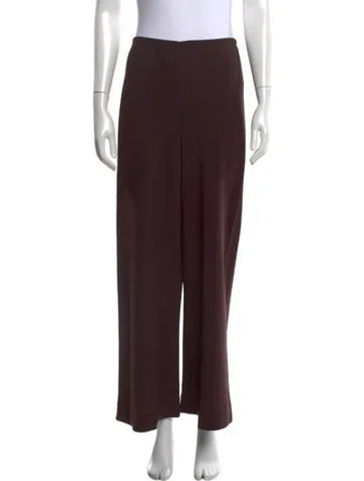 Pre-owned Staud Wide Leg Pants In Brown