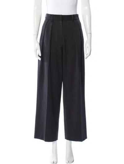 Pre-owned Staud Wide Leg Pants In Gray