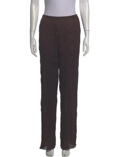 Pre-owned Staud Wide Leg Pants In Gray