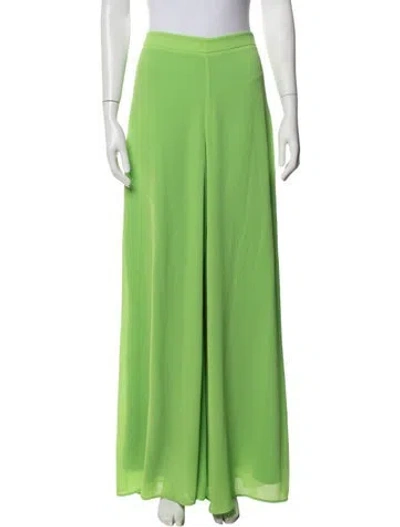 Pre-owned Staud Wide Leg Pants In Green