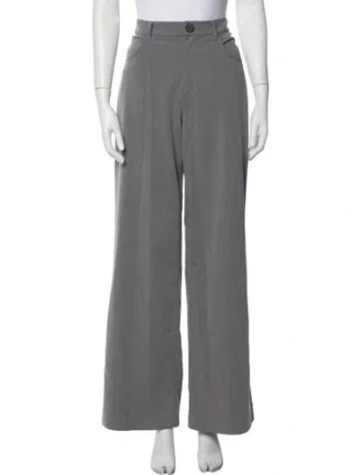 Pre-owned Staud Wide Leg Pants In Grey