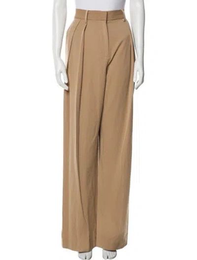Pre-owned Staud Wide Leg Pants In Neutral