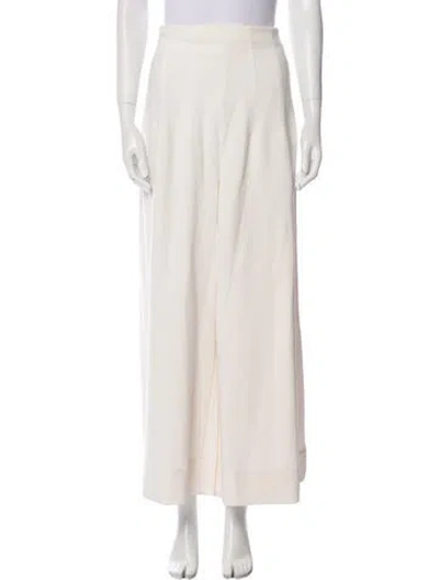 Pre-owned Staud Wide Leg Pants In Neutral