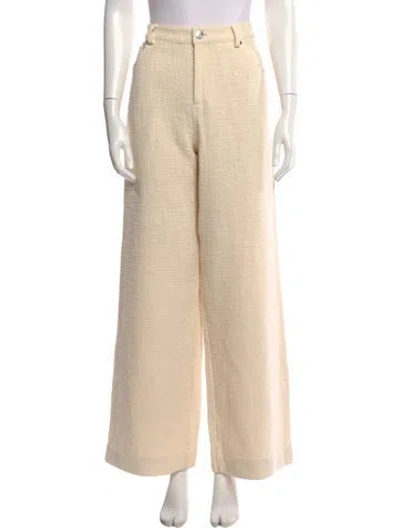 Pre-owned Staud Wide Leg Pants In Neutral