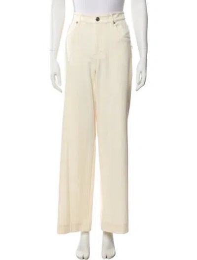 Pre-owned Staud Wide Leg Pants In Neutral