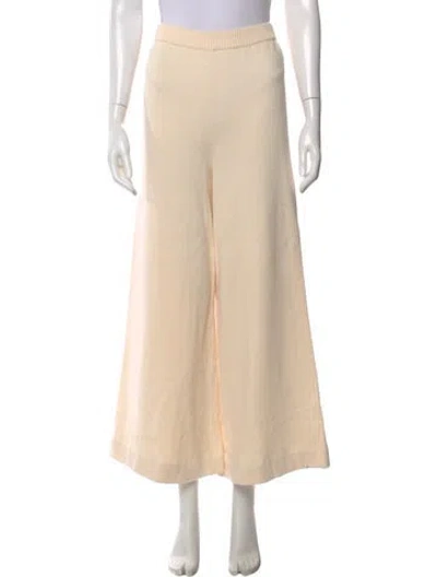 Pre-owned Staud Wide Leg Pants In Neutral