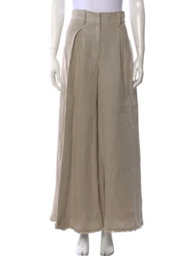 Pre-owned Staud Wide Leg Pants In Neutral