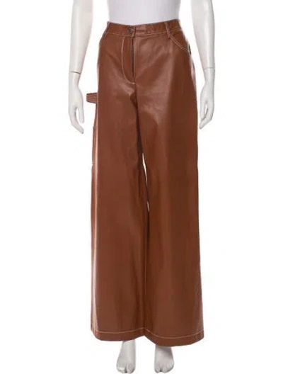 Pre-owned Staud Wide Leg Pants In Neutral