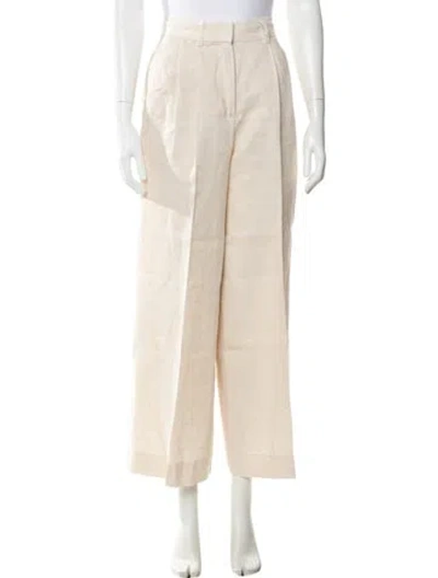 Pre-owned Staud Wide Leg Pants In Neutral