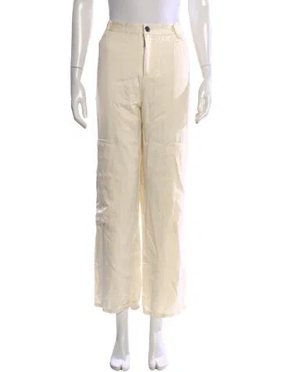 Pre-owned Staud Wide Leg Pants In Neutral