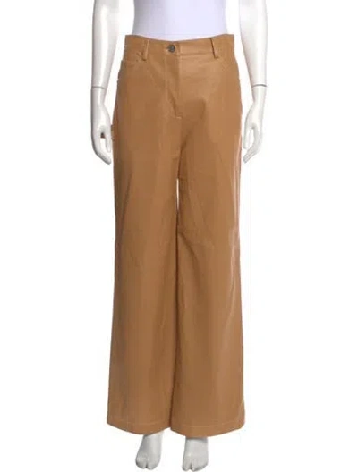 Pre-owned Staud Wide Leg Pants In Neutrals