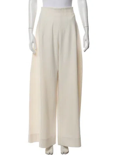 Pre-owned Staud Wide Leg Pants In Neutrals