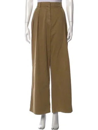 Pre-owned Staud Wide Leg Pants In Neutrals